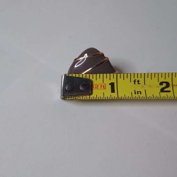 Vintage Triangular Stud Earrings - Picture 11 of 11